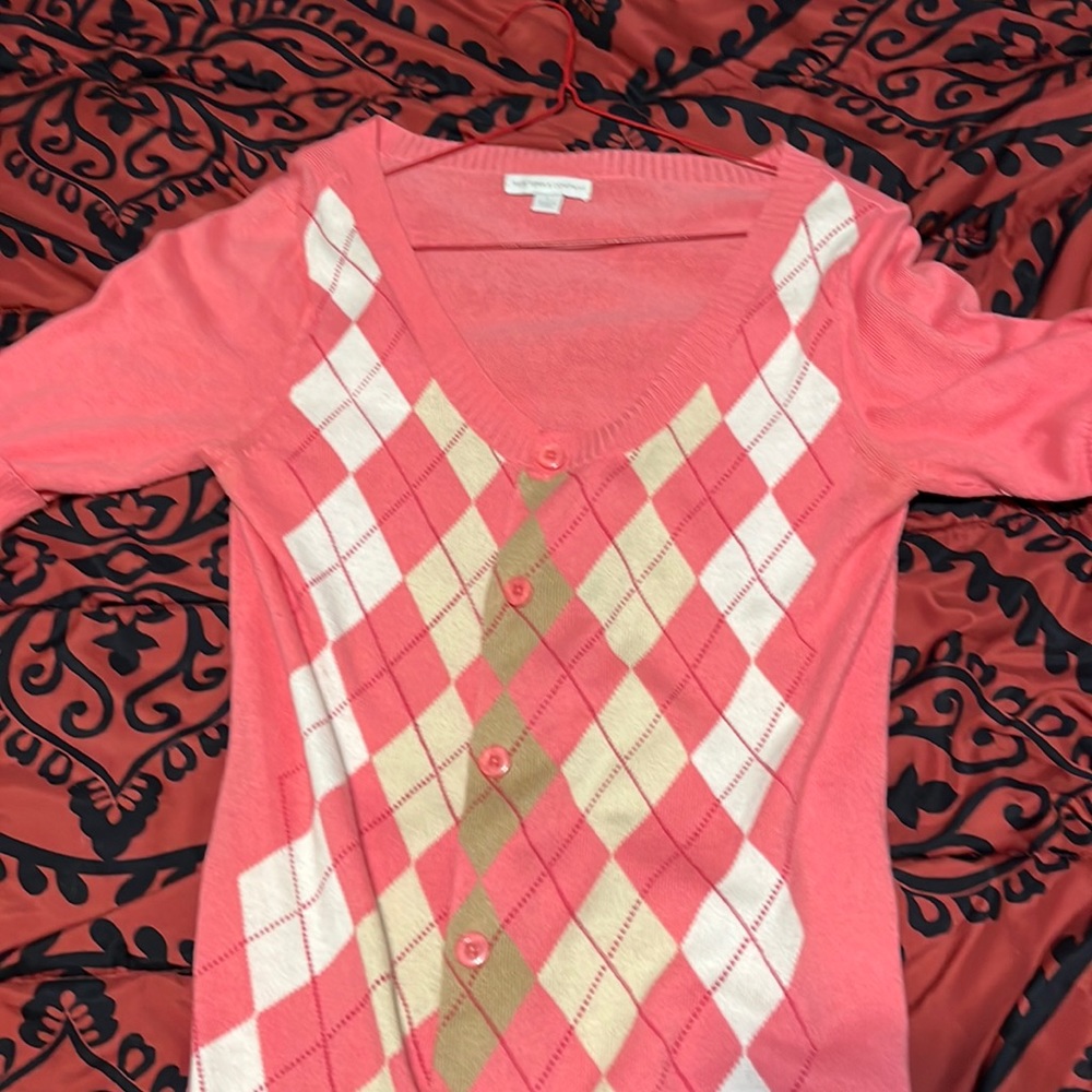 New York and company sweater, pink, size small women